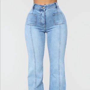 Fashion Nova Flare Bottom Jeans